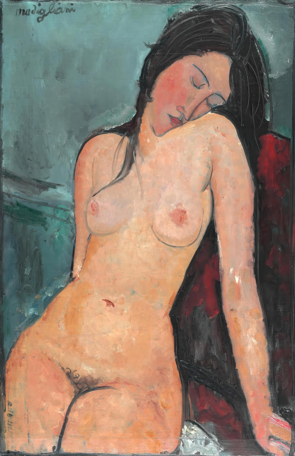 Female Nude Amedeo Modigliani
